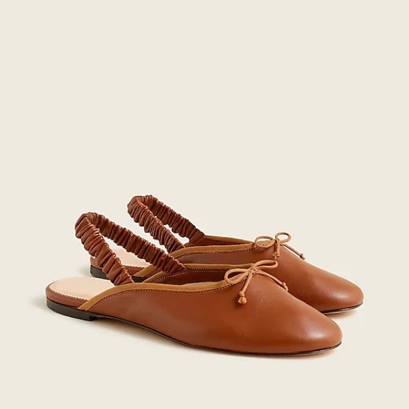 J. Crew Shoes - J.Crew Zoe ballet scrunched-strap slingback flats